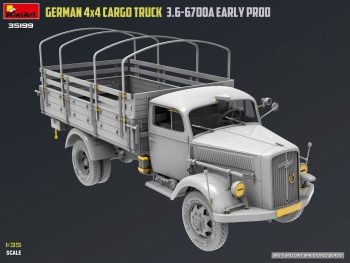 German 4x4 Cargo truck type 3.6-6700A.