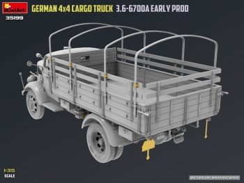 German 4x4 Cargo truck type 3.6-6700A.