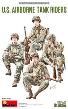 U.S. Airborne tank riders, escala 1/35.