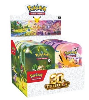 Pokemon 30 Aniversario MiniTins en INGLÉS.