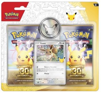 POKEMON Celebración 30 Aniversario Pack blister Eevee.
