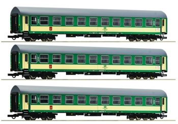 Set de tres coches Telimena tipo Y/B 70, género Bdnu.